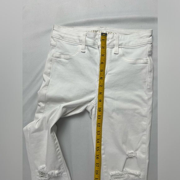 American Eagle Hi-Rise Distressed Cropped Skinny Jeans - Picture 13 of 16